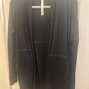 Lululemon Black Open Front Cardigan